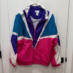 Vintage Bocoo Women's Windbreaker Pant and Zip up Jacket Set 1993